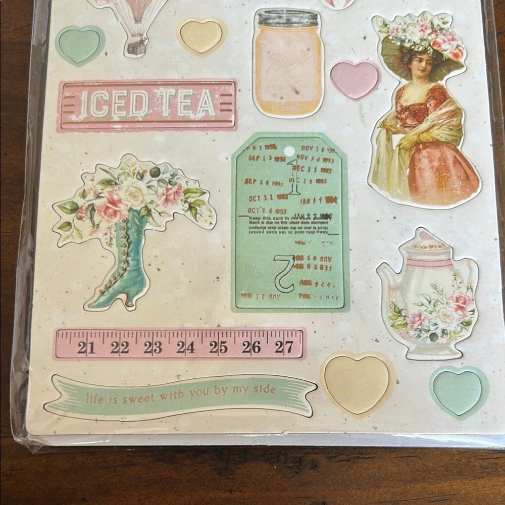 Prima Chipboard Stickers - Multicolor 44 items NEW - Picture 4 of 7